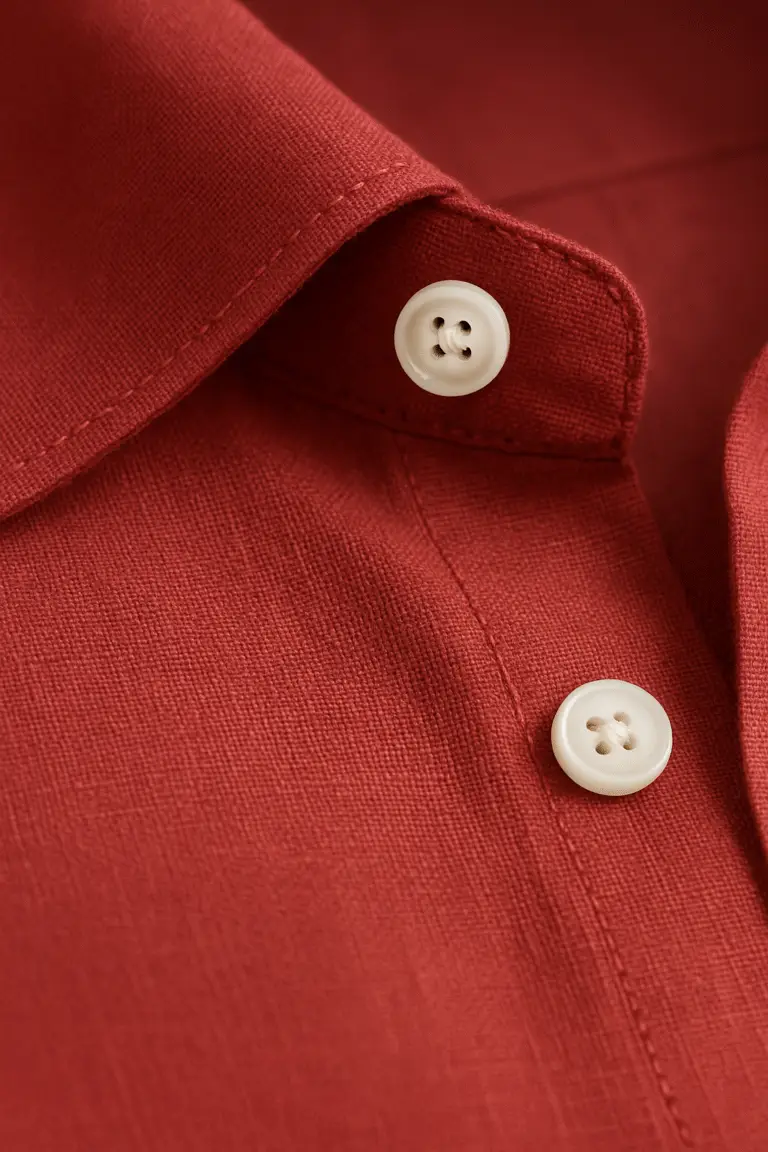 hemp cotton wine red shirt