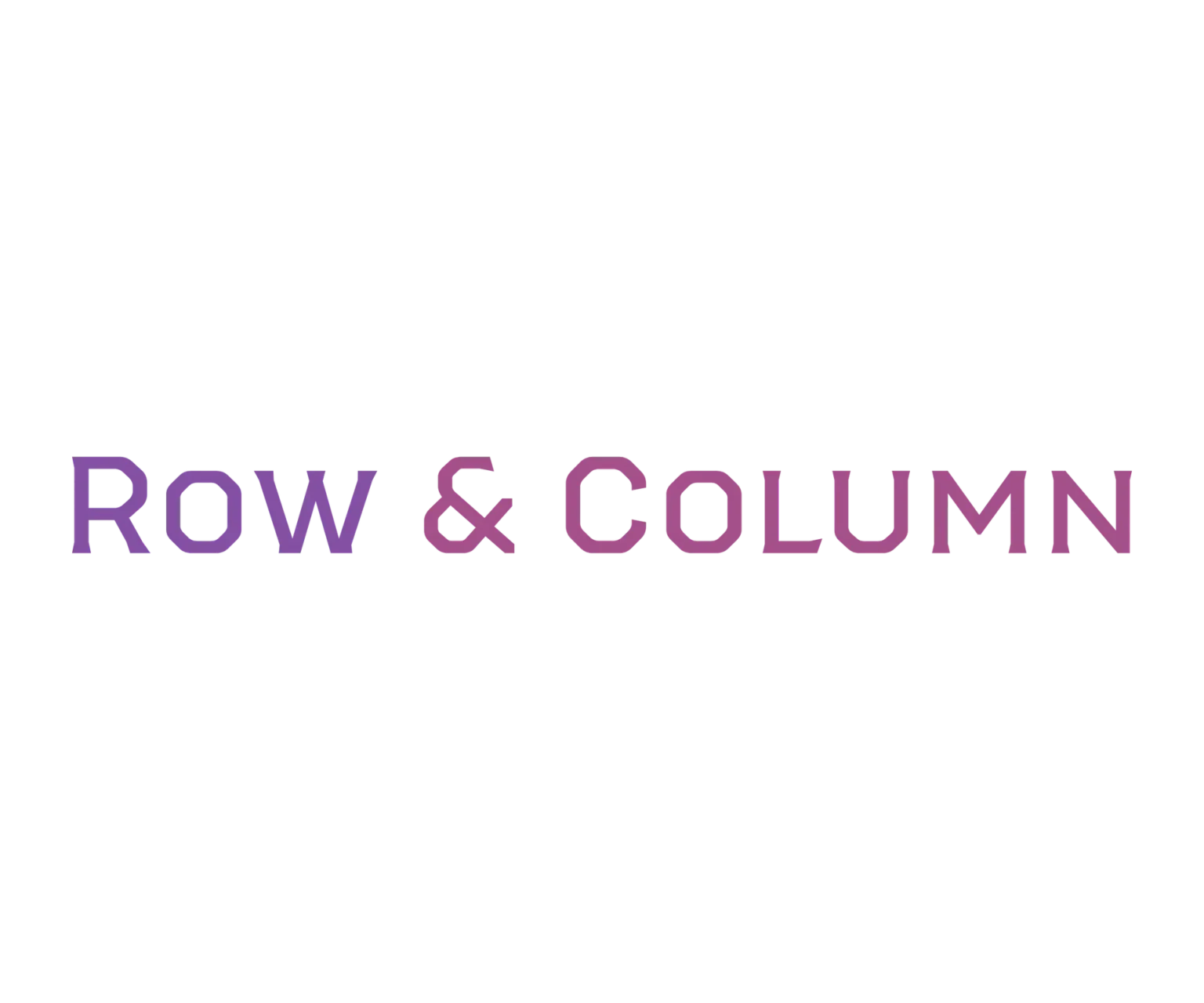 logo row and column