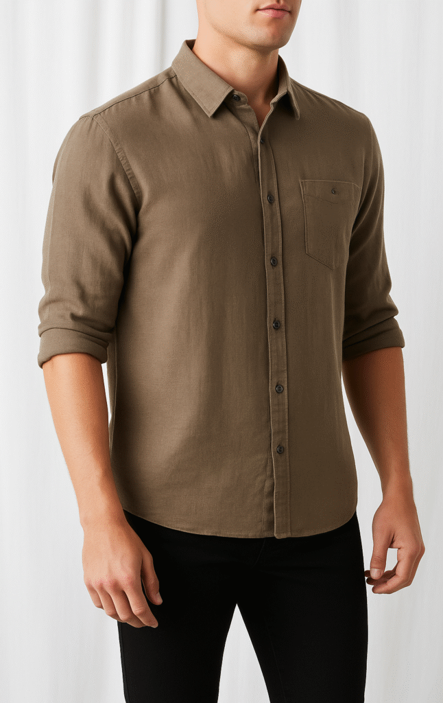 Hemp cotton mocha mousse